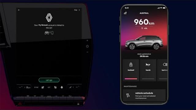 szinkronizálja My Renault fiókját a járművével